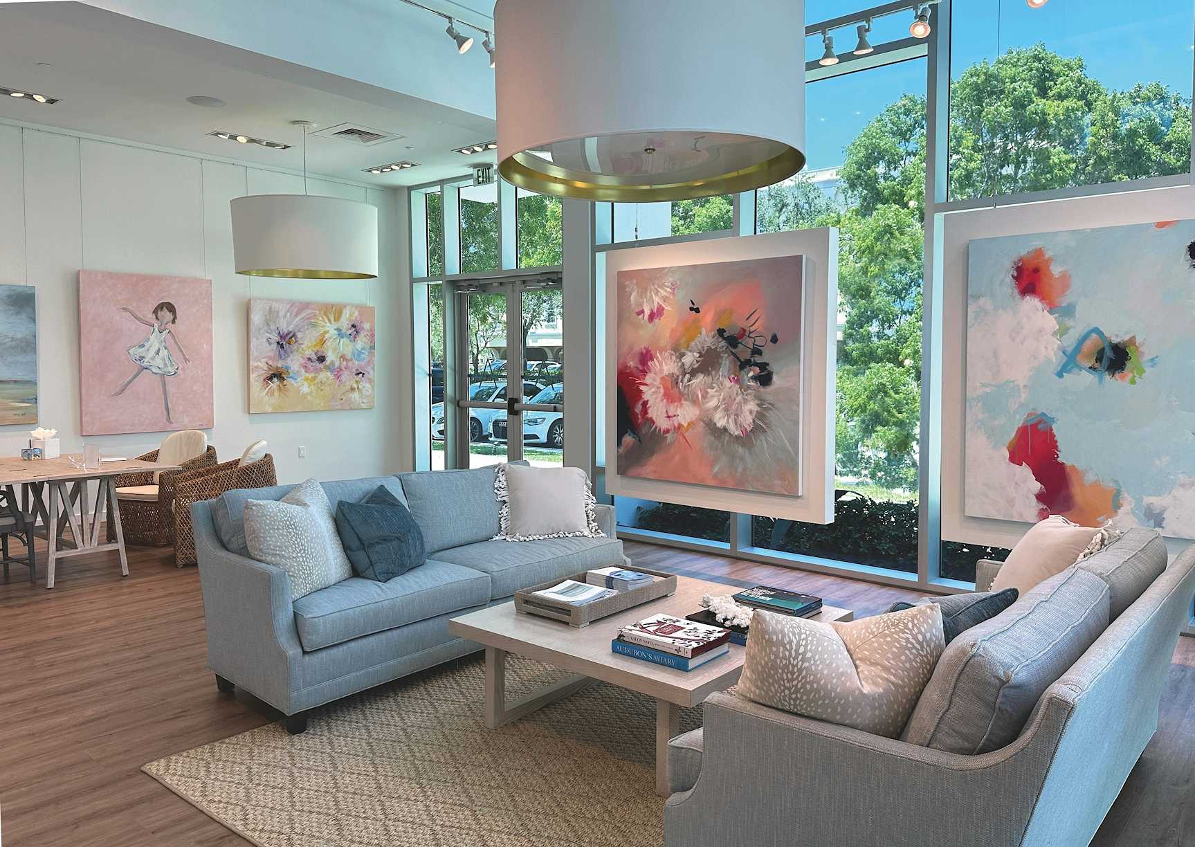 Amy Art Gallery Studio in Naples Fla Salon and Foyer